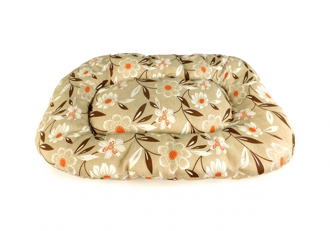 CARBONE Hundekissen Floconne, 75 x 50 cm - Blumen-braun dscn0237 ok1.jpg
