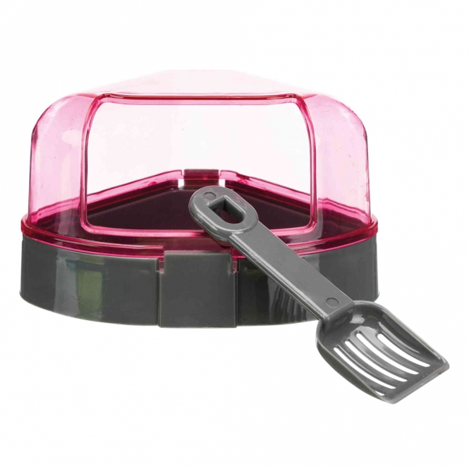 Trixie Ecktoilette mit Dach für Kleinnager ecktoilette pink.jpg