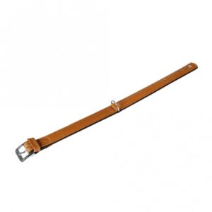 Karlie Halsband Elegance Kalbsleder – Cognac/Schwarz – 60cm / 35mm
