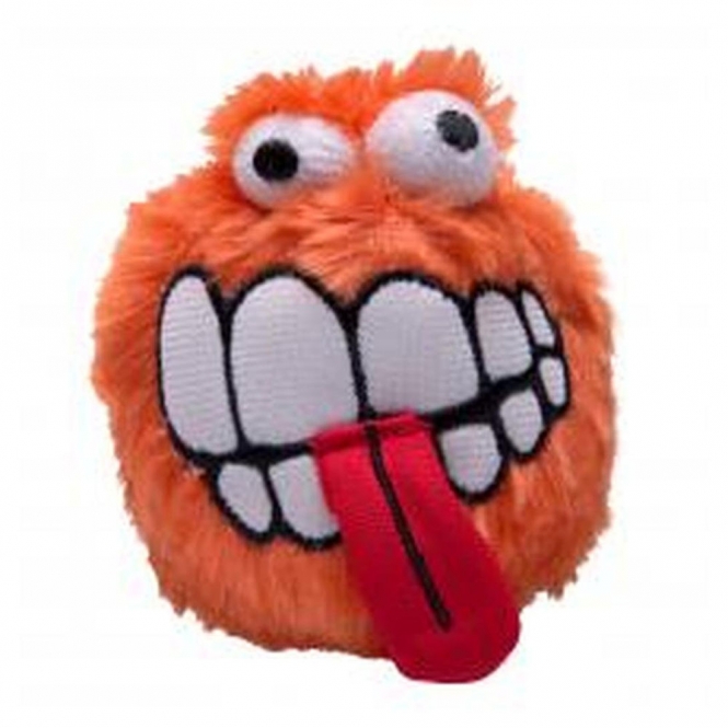 ROGZ FLUFFY GRINZ Hundeball, 4,9 cm - orange fluffygrinz orange.jpg