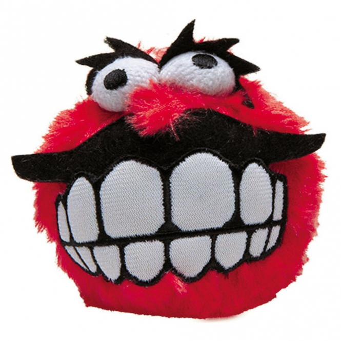 ROGZ FLUFFY GRINZ Hundeball, 7,8 cm - rot fluffygrinz rot.jpg