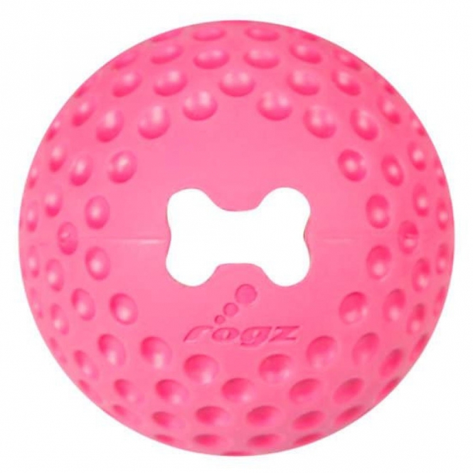 ROGZ GUMZ Hundeball, 4,9 cm - befüllbar - pink gumz pink.jpg