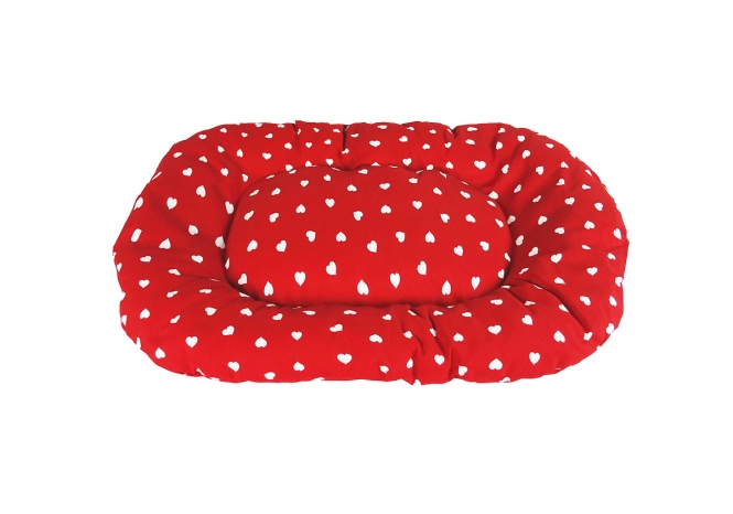 CARBONE Hundekissen Floconne, 90 x 60 cm - Herzen-rot herzen2.jpg