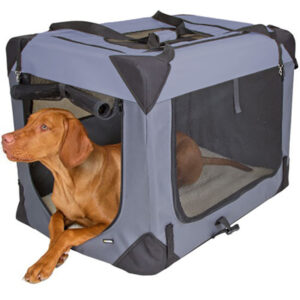Pet-Star Transport-Hütte, grau – 50 x 34 x 36cm