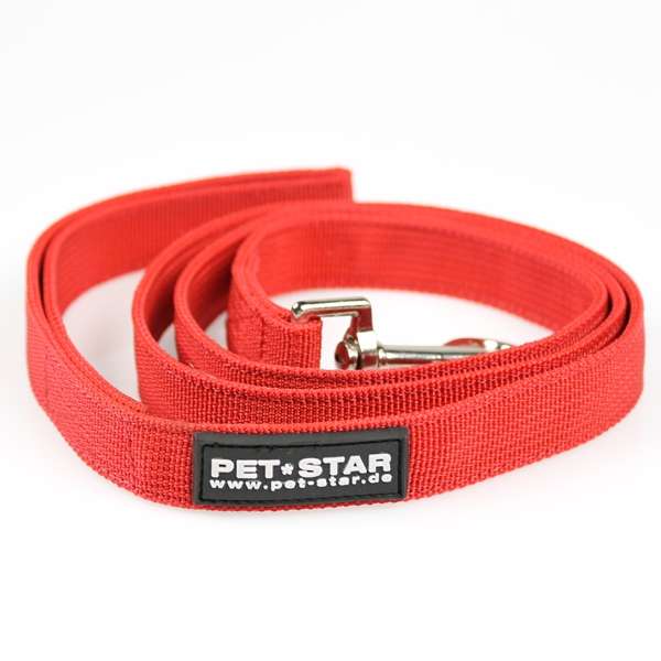 Pet-Star Leine (passend zum Pet-Star Softgeschirr / Netzgeschirr) - Rot img 1159.jpg