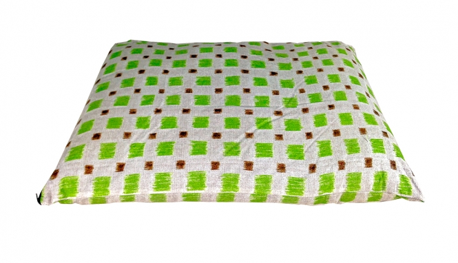 CARBONE Hundekissen Sacco, 70 x 100 cm - Quadrate-grün img 1360.jpg