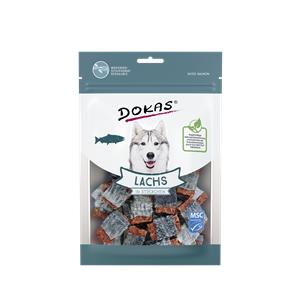 Dokas Dog Snack Lachs in Stückchen 80g lachs.jpg