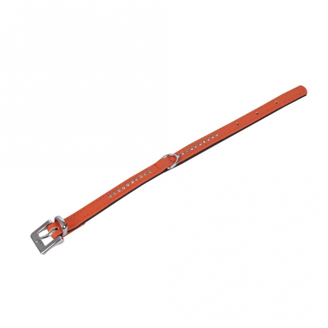 Karlie Vintage Strass Halsband - Mandarine - 1-reihig, 24cm/10mm mandarine1.jpg