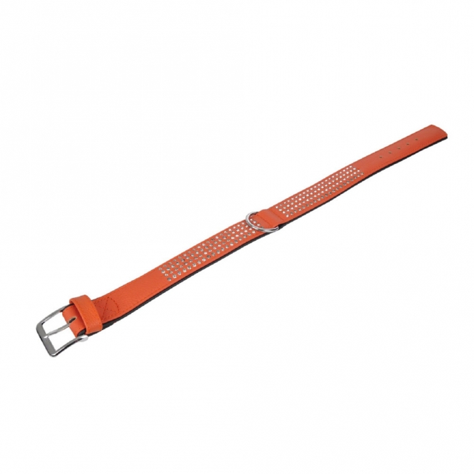 Karlie Vintage Strass Halsband - Mandarine - 4-reihig, 65cm/40mm mandarine41.jpg
