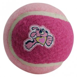 ROGZ MOLECULE Welpen-Tennisball, 6,4 cm – rosa