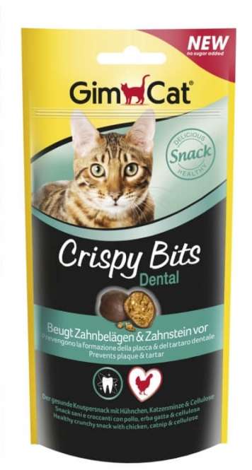 GimCat Crispy Bits Dental 40 g packshot crispybits dental web.jpg