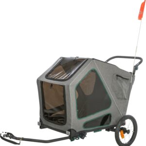 Trixie Fahrrad-Anhänger für große Hunde mit Federung – L / bis zu 45kg