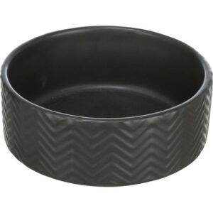 Trixie Napf aus Strukturkeramik – schwarz – 1,6 l/ø 20 cm