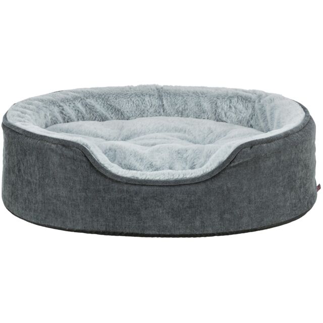 Trixie Vital Bett Lino Soft, oval - grau/hellgrau - 60 × 45 cm pho pro clip 374060 374061 374062 1 sall awk v11.jpg