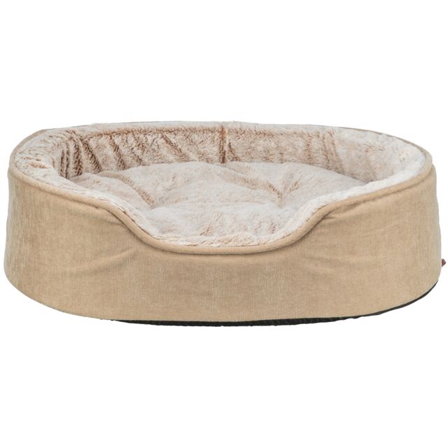 Trixie Vital Bett Lino Soft, oval - beige/creme - 83 × 67 cm pho pro clip 374065 374066 374067 1 sall awk v11.jpg