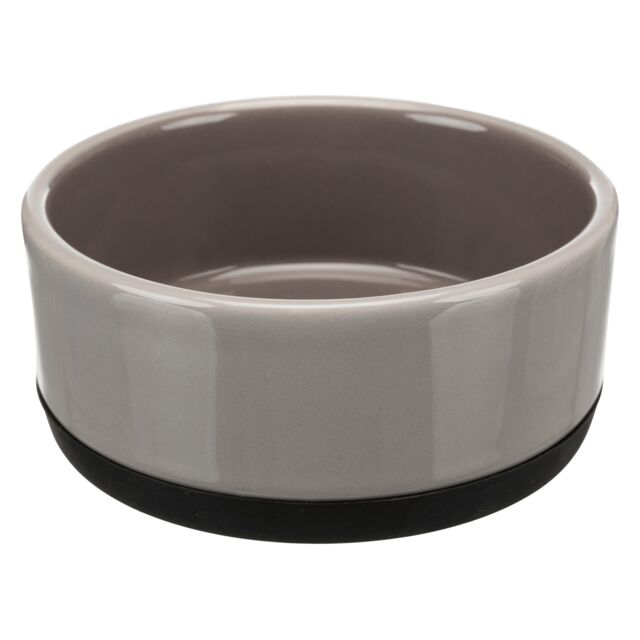 Trixie Keramiknapf grau mit Gummiring - 0,4 l/ø 12 cm pho pro clip 24360 1 sall awk v11.jpg