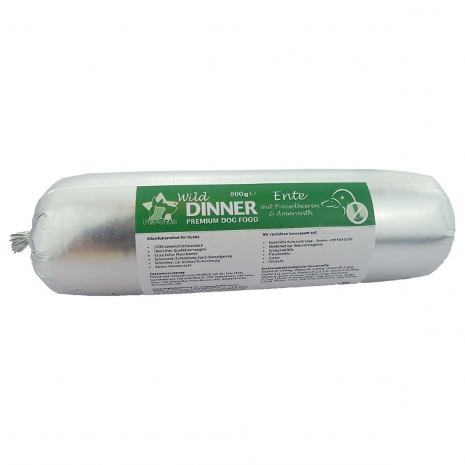 Wild Dinner Gourmet-Wurst Ente mit Preiselbeeren – 800 g