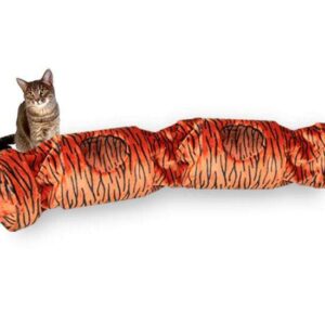 Pet-Star Katzentunnel SUNNY, 130 cm – Tiger
