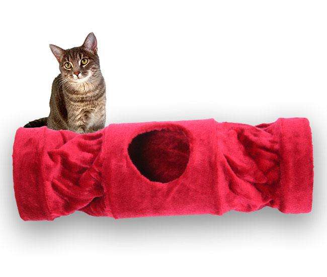 Pet-Star Katzentunnel MELLY, 90 cm - Rot ps4003019 z1 1.jpg
