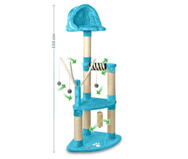 Pet-Star Kratzbaum MILLY - Hellblau ps9020022 z1.jpg