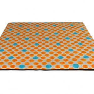 CARBONE Hundematte Mattress, 70 x 100 cm – Punkte-orange