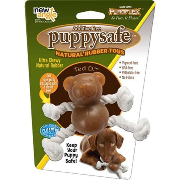 New Angle PuppySafe Ted D. aus 100% natürlichem Kautschuk puppysafe tedd.jpg