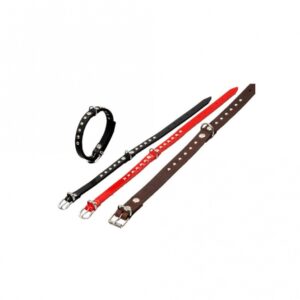 Karlie RONDO Halsband mit Ziernieten – Schwarz – 27cm / 10mm