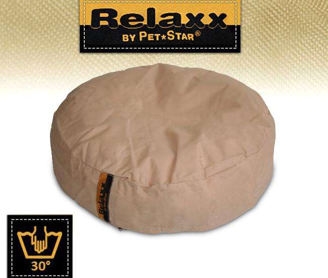 Pet-Star RELAXX Kissen - Rund, 70 cm - Beige rundbeige z1 1.jpg