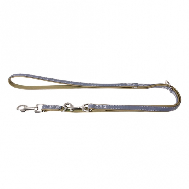 Karlie Vintage Trend Leine - Rauchblau/Moosgrün - 200cm / 22mm trendgraufl.jpg