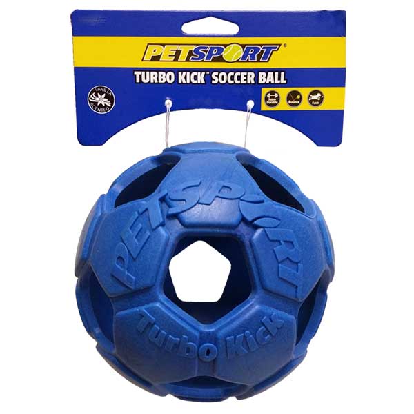 PETSPORT Turbo Kick Soccer Ball - 20 cm - Blau turbosoccerblau3.jpg
