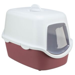 Trixie Katzentoilette Vico – altrosa/weiß