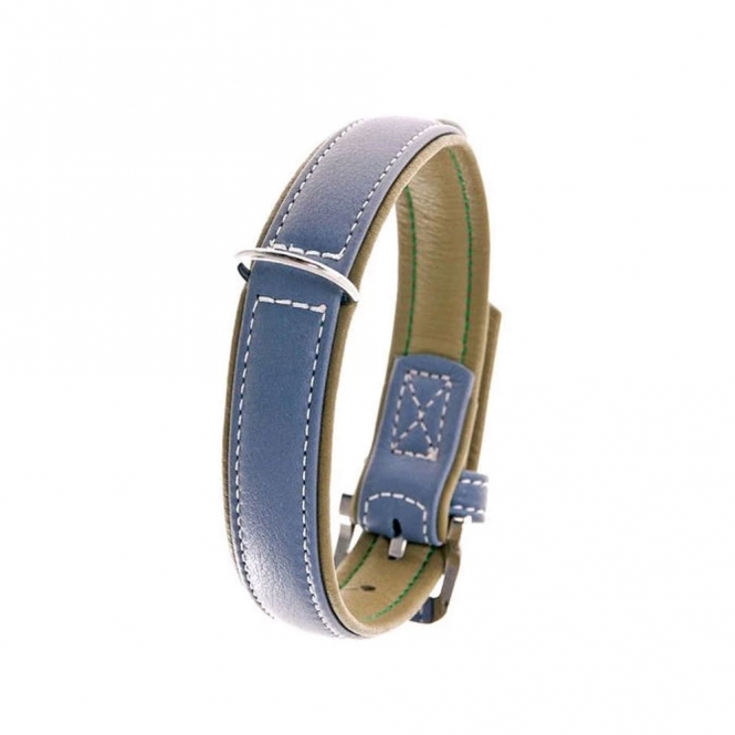 Karlie Vintage Trend Halsband - Rauchblau/Moosgrün - 60cm / 40 mm vintagenb.jpg