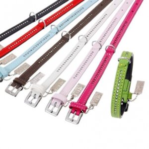 Karlie Vintage Strass-Halsband 1-reihig – Braun, 24 cm