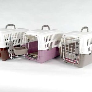 Transportbox Voyager Luxus mit Kissen + Napf – S