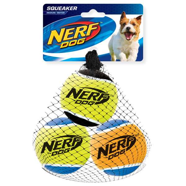 NERF DOG Tennisball mit Quietscher - M / 3er Set vp6808e hag.jpg