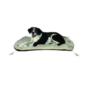 Trixie Hundekönig Decke mit Quasten – 70 × 50 cm, schwarz/beige