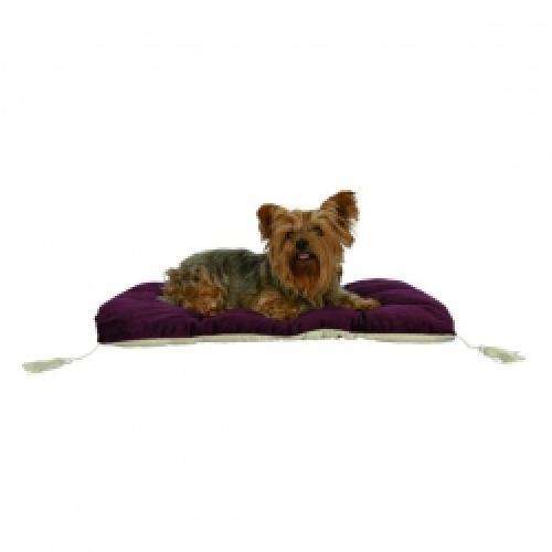 Trixie Hundekönig Decke mit Quasten - 85 × 65 cm, brombeer/beige z38095 38097 p1.jpg