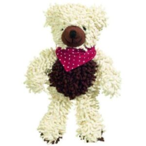 Karlie Baumwoll-Bär Moppy – Weiß-Braun